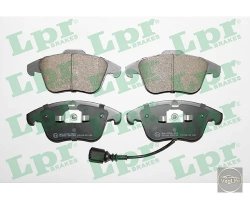 Колодки передні 5N0698151B (05P1392) для Skoda / VW / Audi / Seat (VAG)