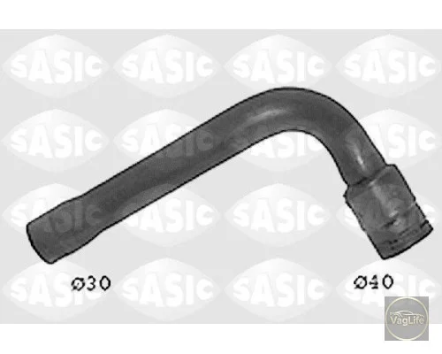Патрубок водяний радiатора верхній 8D0121101K (SWH6834) для Skoda / VW / Audi / Seat (VAG)