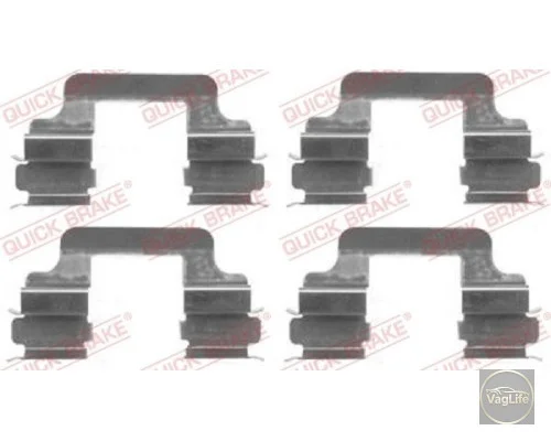 Пружинка-пластина ЗТК 3D0615231 (109-1610) для Skoda / VW / Audi / Seat (VAG)