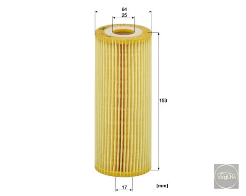 Фільтр оливи 074115562 (HU726 / 2X) для Skoda / VW / Audi / Seat (VAG)