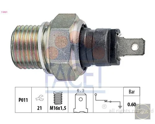 Датчик тиску оливи 047919081 (7.0021) для Skoda / VW / Audi / Seat (VAG)