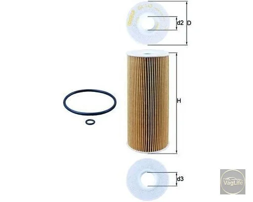 Фільтр оливи 74115562 (OX143DOEKO) для Skoda / VW / Audi / Seat (VAG)