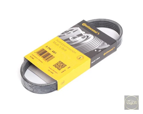 Пас генератора 03C145933A (5PK491) для Skoda / VW / Audi / Seat (VAG)