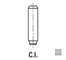 Напрямна клапана Octavia AVU/BFQ Freccia 12,06 х 5,99 х 36,4