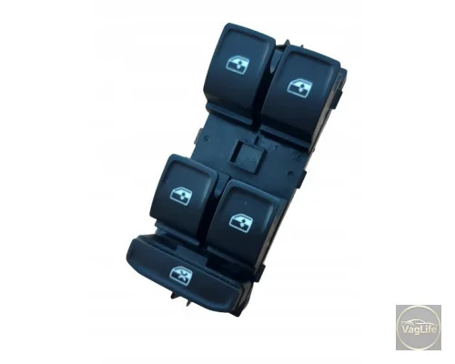 Кнопка склопід. передній лівий с ЦЗ 5E0959857AWHS (69B2P-70) для Skoda / VW / Audi / Seat (VAG)
