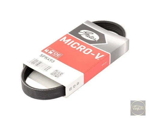 Пас генератора 03C145933A (5PK493) для Skoda / VW / Audi / Seat (VAG)