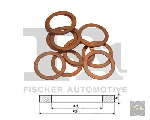 Кільце ущільнююче штуцера форсунки N0138042 (269150) для Skoda / VW / Audi / Seat (VAG)