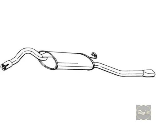 Глушник 6U9253609E (24.11) для Skoda / VW / Audi / Seat (VAG)