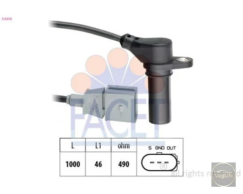 Датчик полож. колінвала 038907319E (9.0218) для Skoda / VW / Audi / Seat (VAG)