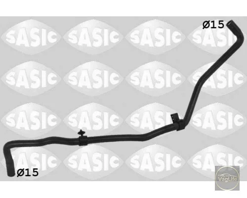 Патрубок водяний від расш. бачка нижній 1K0122109BD (3406324) для Skoda / VW / Audi / Seat (VAG)