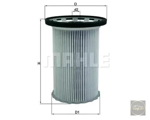 Фільтр паливний 7P6127177A (KX341) для Skoda / VW / Audi / Seat (VAG)